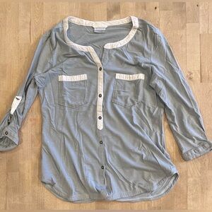 Columbia Women's Blue and White Blouse